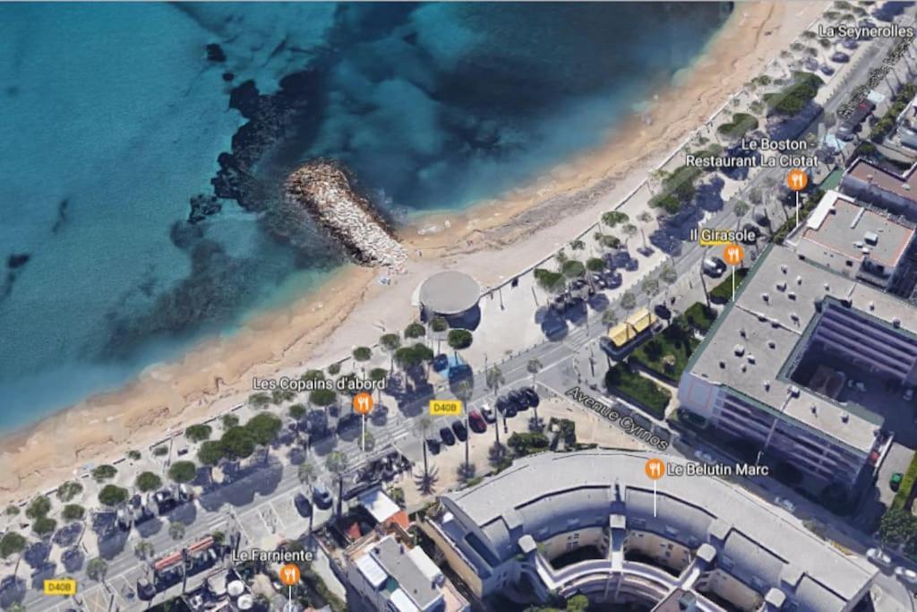 Blue Summer Vibes Duplex Studio For 4P, Ac, Sea View, Parking, Beach At 50M, Spa Access -3 La Ciotat Extérieur photo